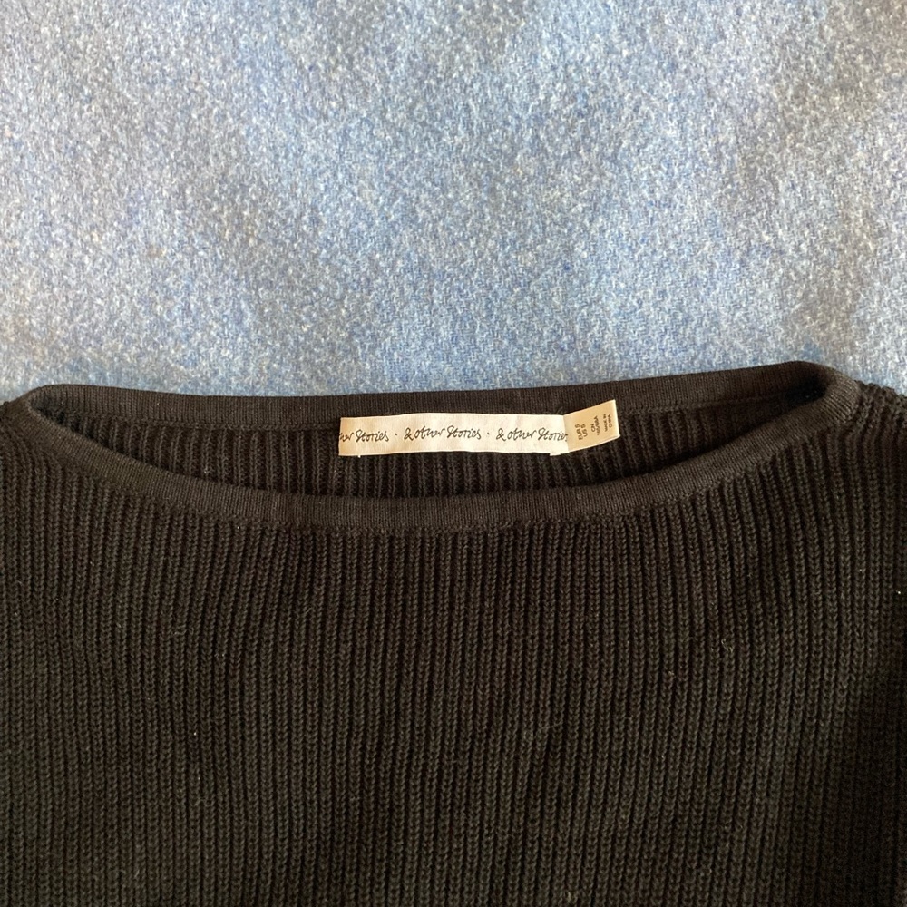 & other stories boatneck Ragland tunic sweater
